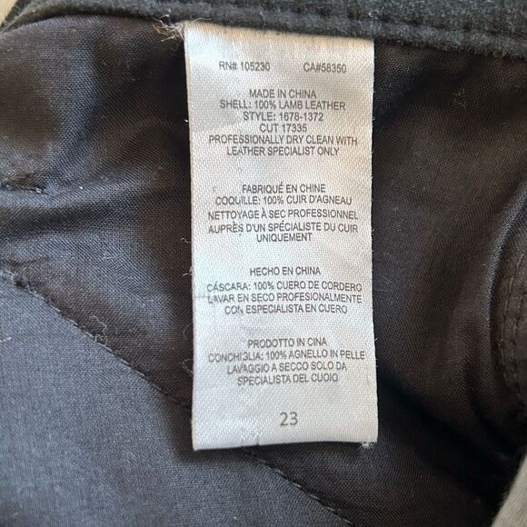 Current/Elliot Women's Black Lambskin Suede Leather Pants Size 23 EUC - Picture 6 of 7